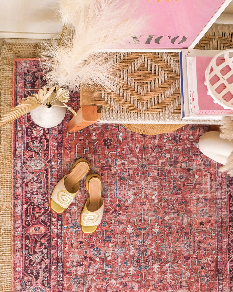 Entryway Idea: Washable Rugs from Walmart